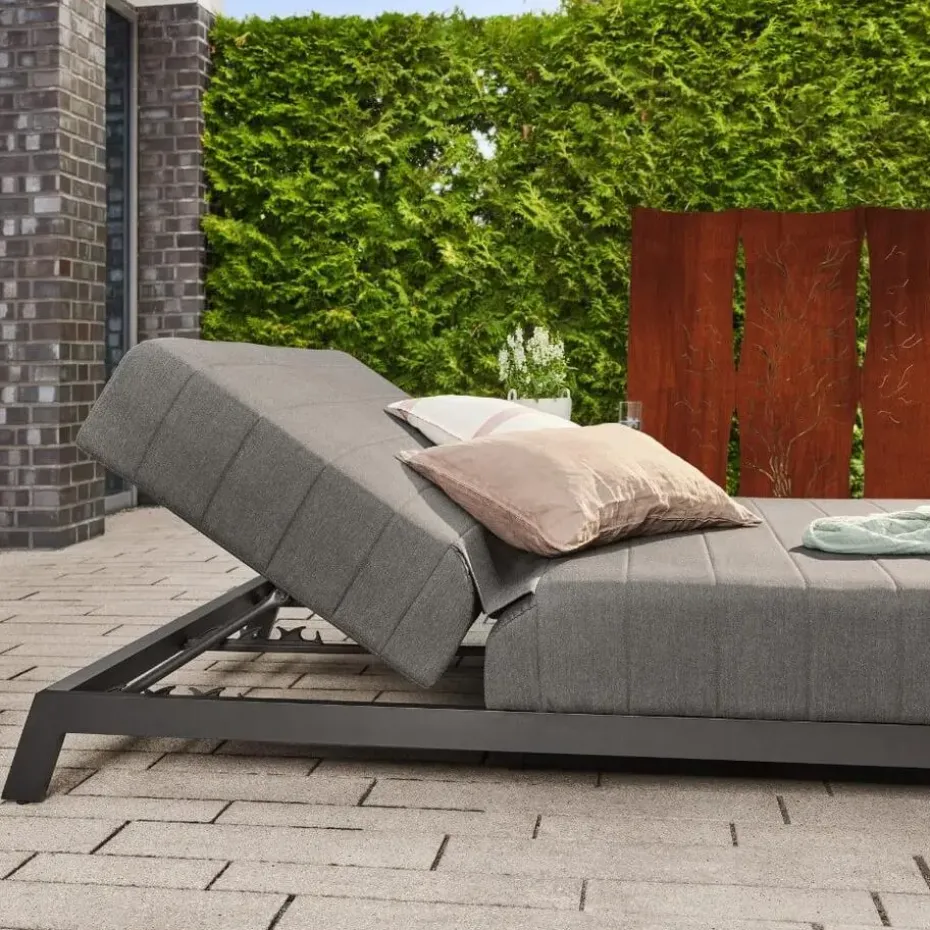 HOME DELUXE - VALENCIA ligstoel met verstelbare rugleuning - 203 x 144 cm