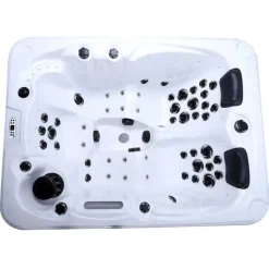 HOME DELUXE Buiten whirlpool BEACH Met treden en thermische afdekking