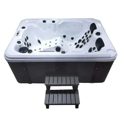 HOME DELUXE Buiten whirlpool BEACH Met treden en thermische afdekking