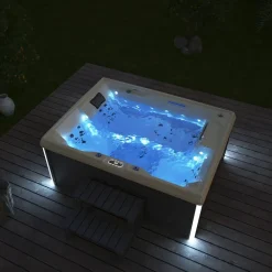 HOME DELUXE Buitenwhirlpool STREAM PURE 211 x 156 cm