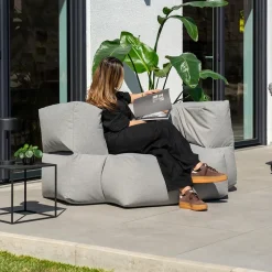 HOME DELUXE buitenzitzak HEAVEN - Lichtgrijs - 76 x 152 x 100 cm