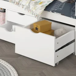 HOME DELUXE COSMOS kinderbed met lades - 90 x 200 cm wit