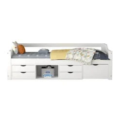 HOME DELUXE COSMOS kinderbed met lades - 90 x 200 cm wit