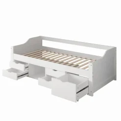 HOME DELUXE COSMOS kinderbed met lades - 90 x 200 cm wit