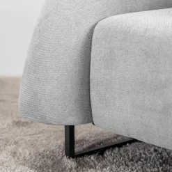 HOME DELUXE fauteuil MACA fluweel stof beige - 95 x 73 x 88 cm