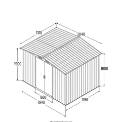 HOME DELUXE Gereedschapsschuur BOHIO L