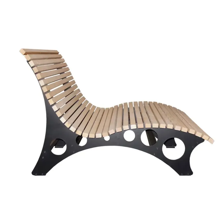 HOME DELUXE golfhouten ligstoel TAIGA incl. kussen Aantal: 2