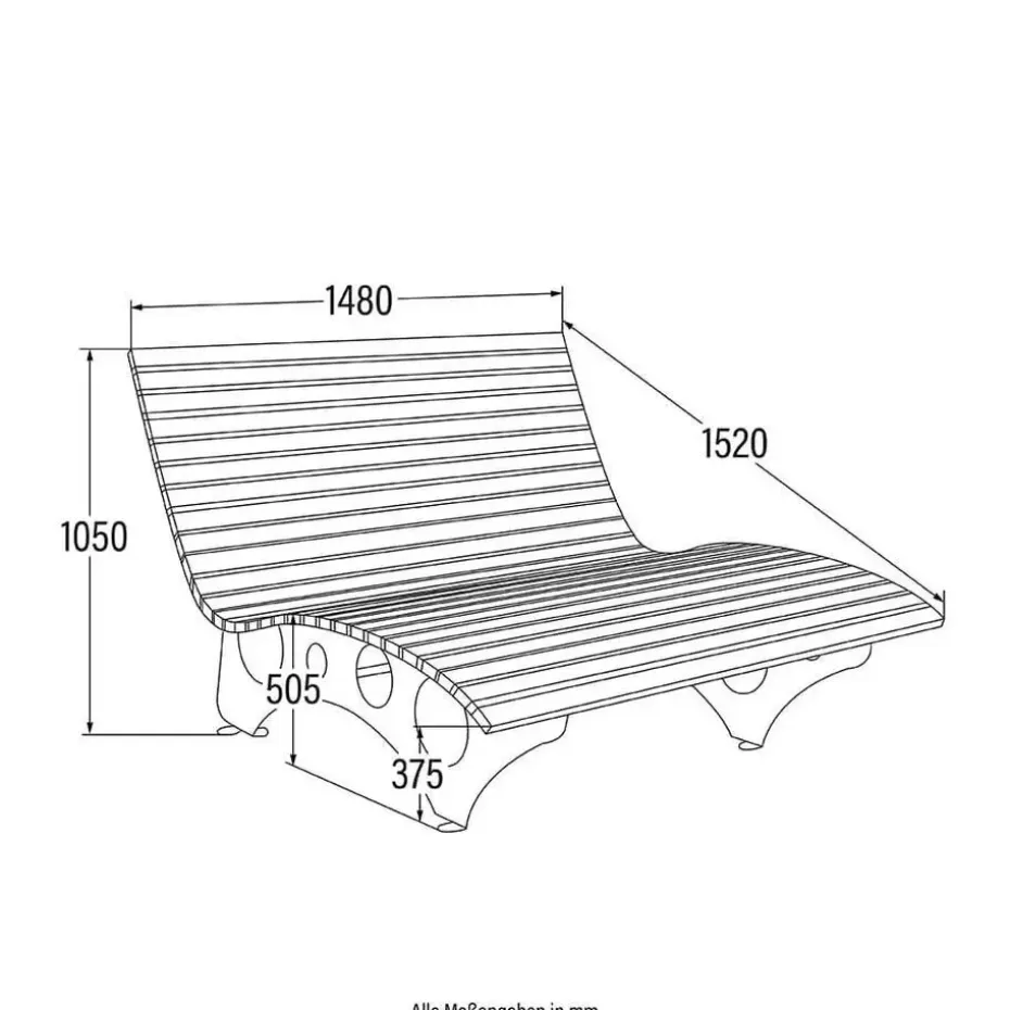 HOME DELUXE golfhouten ligstoel TAIGA incl. kussen Aantal: 2