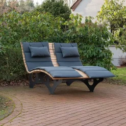 HOME DELUXE golfhouten ligstoel TAIGA incl. kussen Aantal: 1