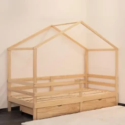 HOME DELUXE Kinderbed WOLKENLAND Naturel Met Lades