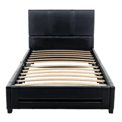 HOME DELUXE LED bed ASTEROID zwart 90 x 200 cm