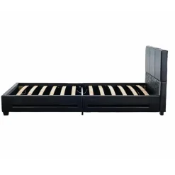 HOME DELUXE LED bed ASTEROID zwart 90 x 200 cm