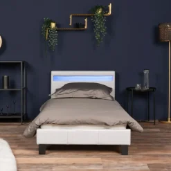 HOME DELUXE LED bed ASTRO Wit 90 x 200 cm