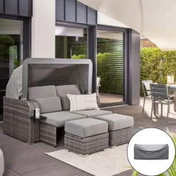 HOME DELUXE loungeset HOLBY met regenhoes