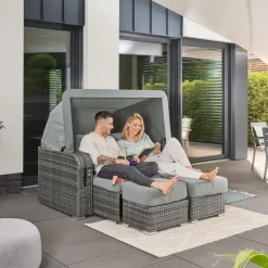 HOME DELUXE loungeset HOLBY met regenhoes