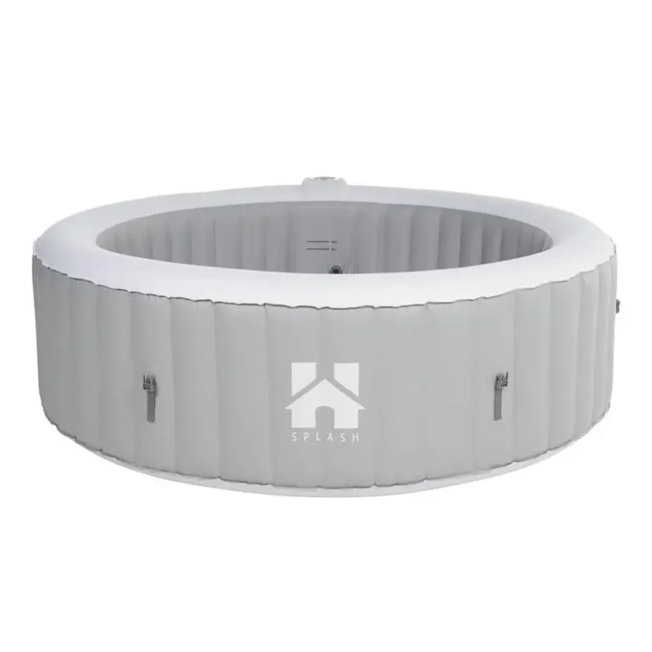 HOME DELUXE Opblaasbare Whirlpool Splash Grijs 4 st.
