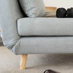 HOME DELUXE Slaapstoel SNOOZE - Beige 79 x 28 x 132 cm