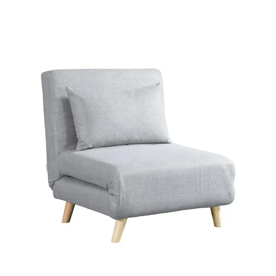 HOME DELUXE Slaapstoel SNOOZE - Grijs 79 x 28 x 132 cm