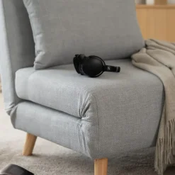 HOME DELUXE Slaapstoel SNOOZE - Grijs 79 x 28 x 132 cm