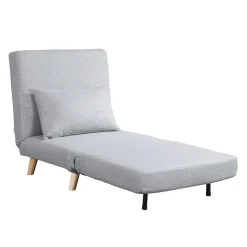 HOME DELUXE Slaapstoel SNOOZE - Grijs 79 x 28 x 132 cm