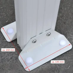 HOME DELUXE terrasoverkapping SOLIS wit 496 / 503 x 300 / 303 x 278 / 226 cm