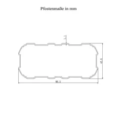 HOME DELUXE terrasoverkapping SOLIS grijs 496 / 503 x 300 / 303 x 278 / 226 cm