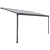 HOME DELUXE Terrasoverkapping SOLIS Grijs 312 x 303 x 226 / 278 cm