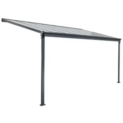 HOME DELUXE Terrasoverkapping SOLIS Grijs 312 x 303 x 226 / 278 cm