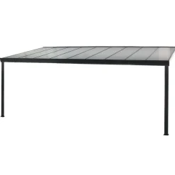 HOME DELUXE Terrasoverkapping SOLIS Grijs 312 x 303 x 226 / 278 cm