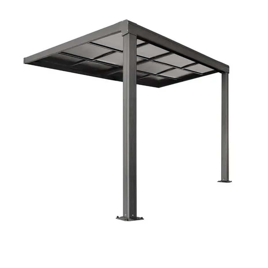 HOME DELUXE Terrasoverkapping SOLIS DELUXE grijs 290 x 295 x 233 / 272 cm