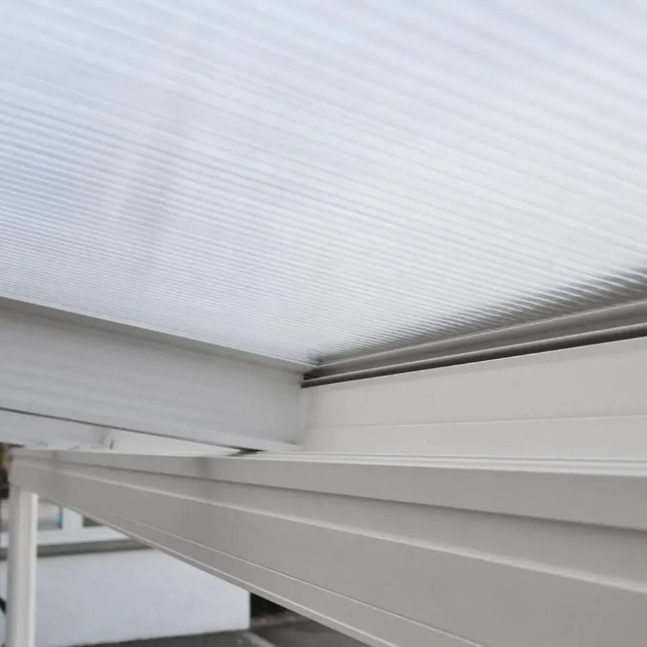 HOME DELUXE terrasoverkapping SOLIS wit 312 / 320 x 300 / 303 x 278 / 226 cm