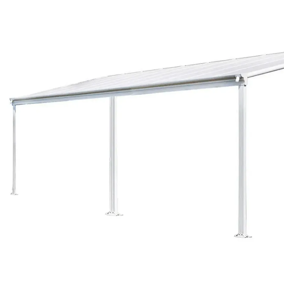 HOME DELUXE terrasoverkapping SOLIS wit 564 / 557 x 303 / 300 x 278 / 226 cm