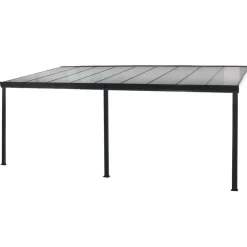 HOME DELUXE Terrasoverkapping SOLIS Grijs 435 / 442 x 300 / 303 x 278 / 226 cm