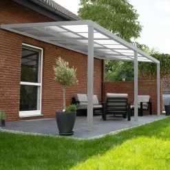 HOME DELUXE terrasoverkapping SOLIS DELUXE wit 579 x 295 x 233 / 272 cm
