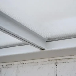 HOME DELUXE terrasoverkapping SOLIS wit 435 / 442 x 300 / 303 x 278 / 226 cm