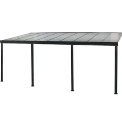 HOME DELUXE Terrasoverkapping SOLIS Grijs 618 / 625 x 303 / 300 x 278 / 226 cm