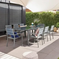 HOME DELUXE tuintafel SOL - 240cm - Grijs