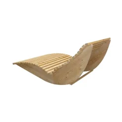 HOME DELUXE Wave houten ligstoel WOLGA - 120 cm