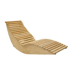 HOME DELUXE Wave houten ligstoel WOLGA - 60 cm