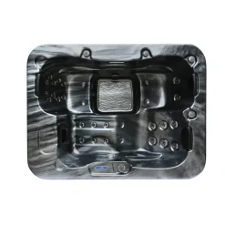 HOME DELUXE Whirlpool buiten ZWART MARBLE Puur