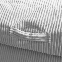 HOME DELUXE zitzak COSY lichtgrijs incl. krukje