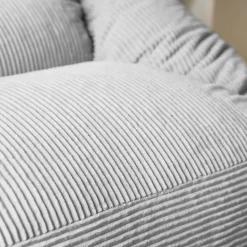 HOME DELUXE zitzak COSY lichtgrijs incl. krukje