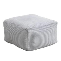 HOME DELUXE zitzak COSY lichtgrijs incl. krukje