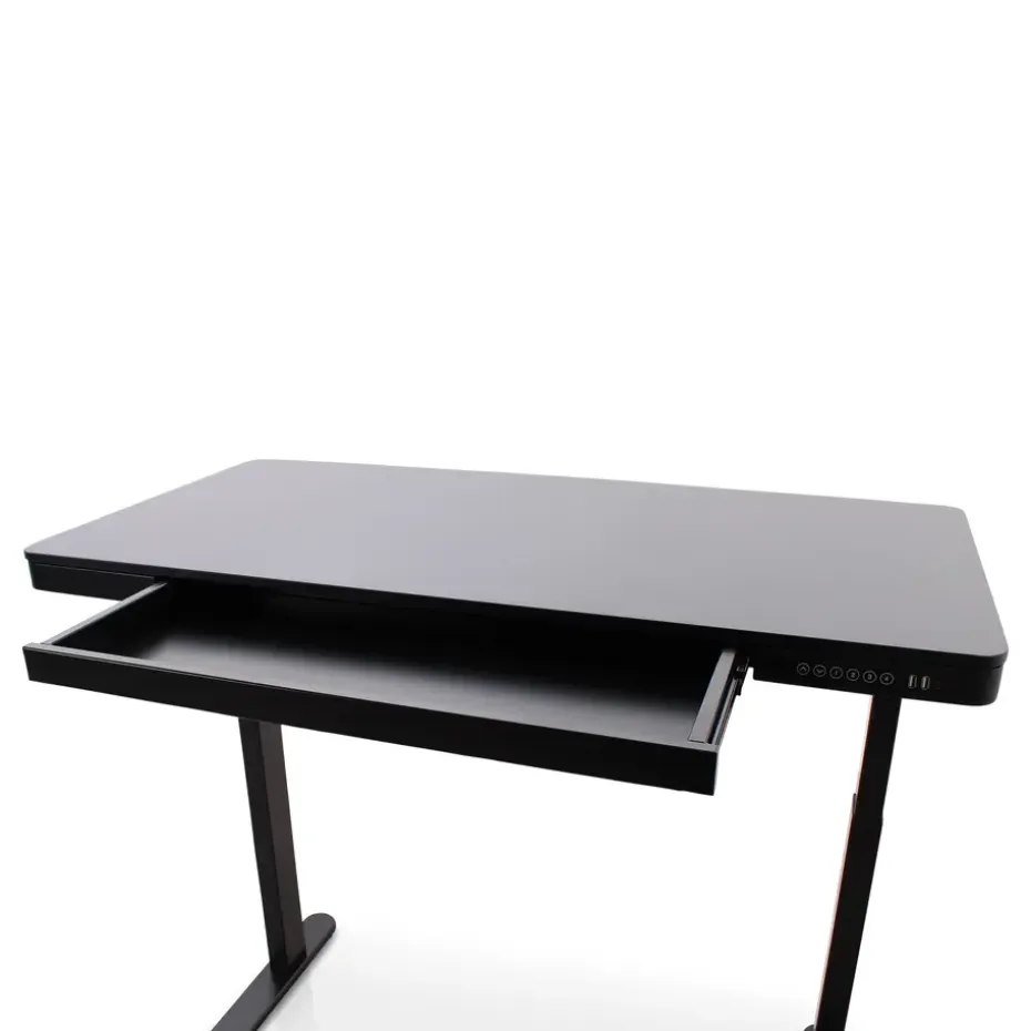 Home Office - Zwart - 120 x 60 - Zit-sta bureau elektrisch verstelbaar