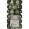 House of Season Kerstballen - 30st - kunststof - donkergroen - 3cm