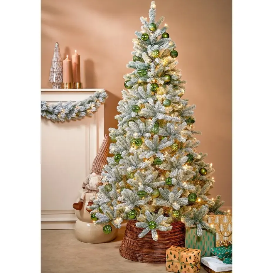 House of Seasons Kerstballen Set - 60 Stuks - Donkergroen