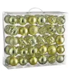 House of Seasons Kerstballen Set - 60 Stuks - Lichtgroen