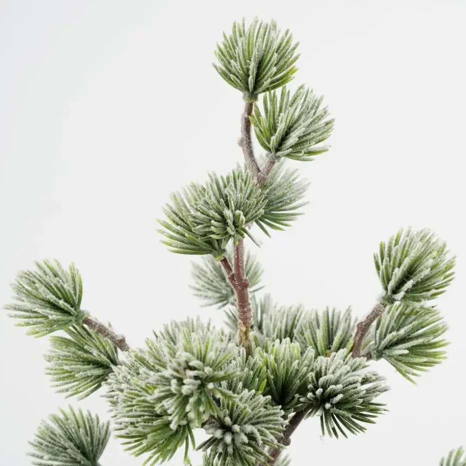 House of Seasons Kunstkerstboom in Jute - H45 x Ø23 cm - Groen Frosted