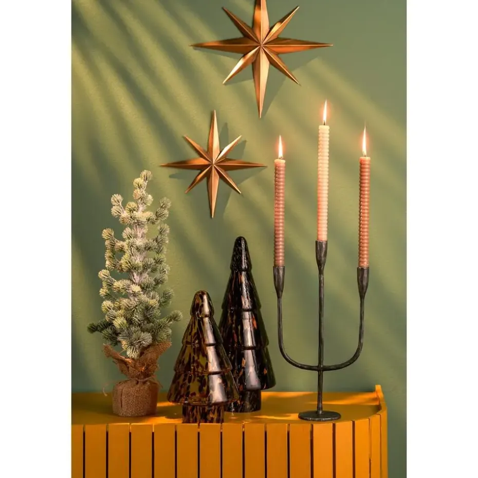 House of Seasons Kunstkerstboom in Jute - H55 x Ø25 cm - Groen Frosted