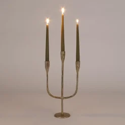 House of Seasons Stretto Kandelaar L21 x B9,5 x H40,5 cm Goud